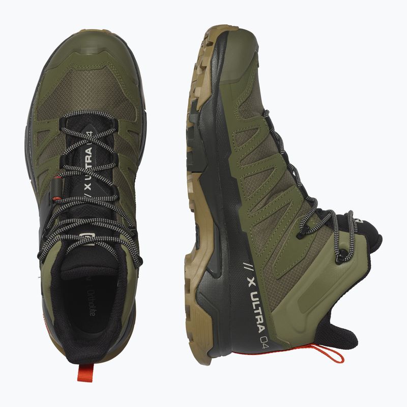 Buty trekingowe męskie Salomon X Ultra 4 MID GTX deep lichen green/peat/kelp 13
