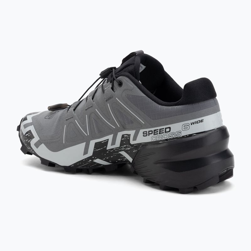 Buty do biegania męskie Salomon Speedcross 6 Wide quiet shade/black/pearl blue 3