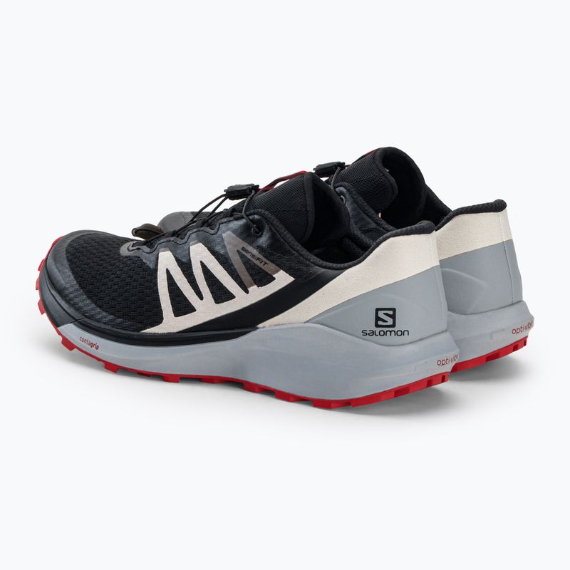 Buty do biegania męskie Salomon Sense Ride 4 black/pearl blue/pord 3