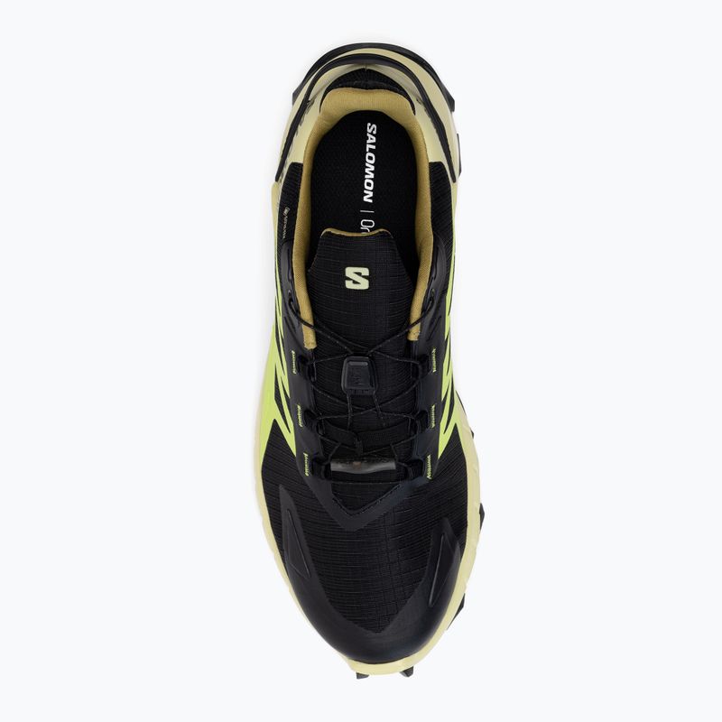 Buty do biegania męskie Salomon Supercross 4 GTX black/leek green/acid lime 8