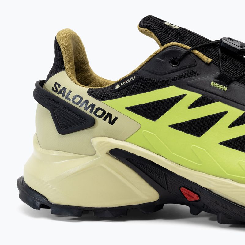 Buty do biegania męskie Salomon Supercross 4 GTX black/leek green/acid lime 10