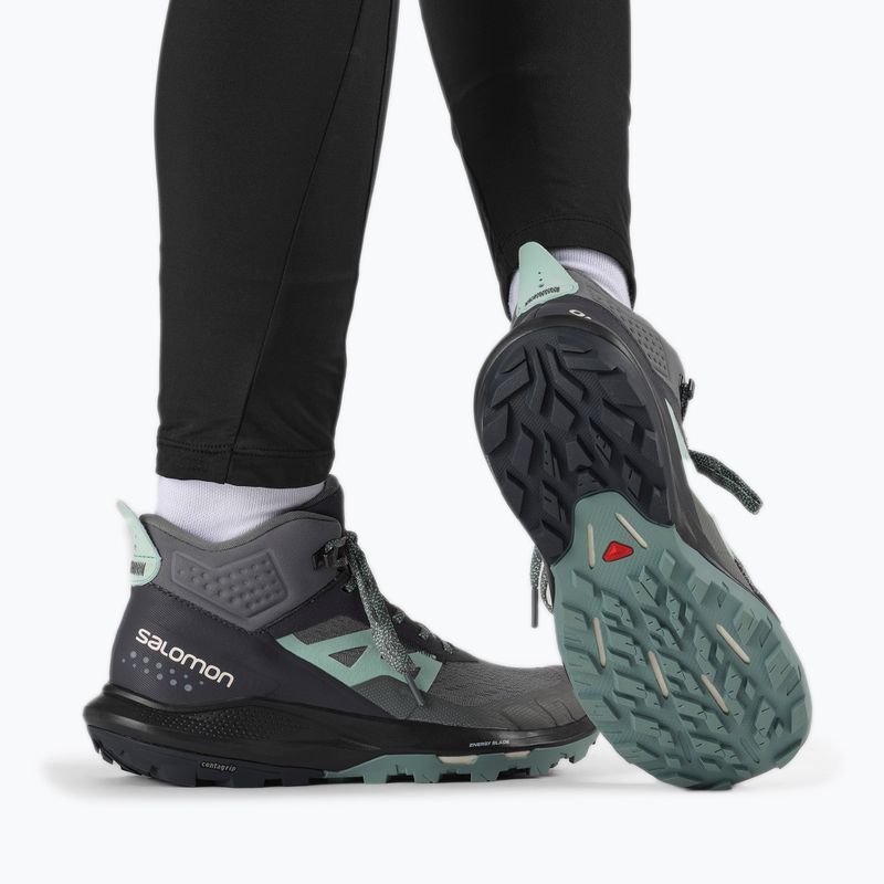 Buty tuystyczne  damskie Salomon Outpulse Mid GTX ebony/qush/ebony 17