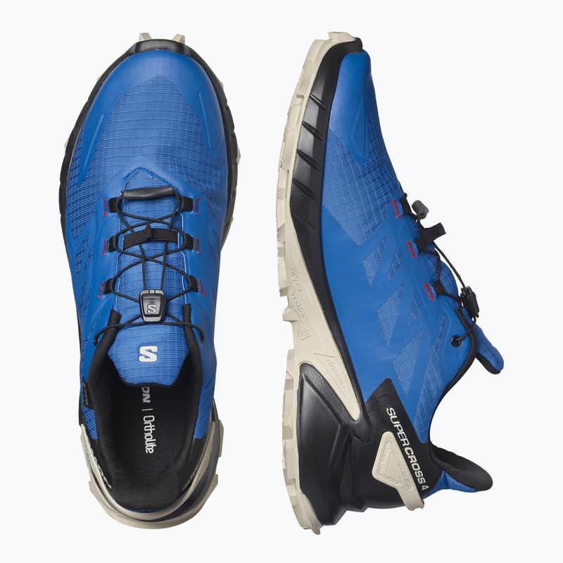 Buty do biegania męskie Salomon Supercross 4 GTX nautical blue/black/rainy 12