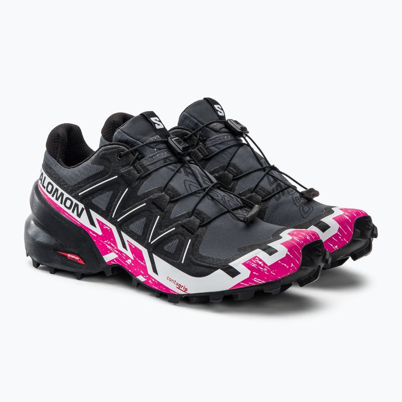 Buty do biegania damskie Salomon Speedcross 6 ebony/white/very berry 6