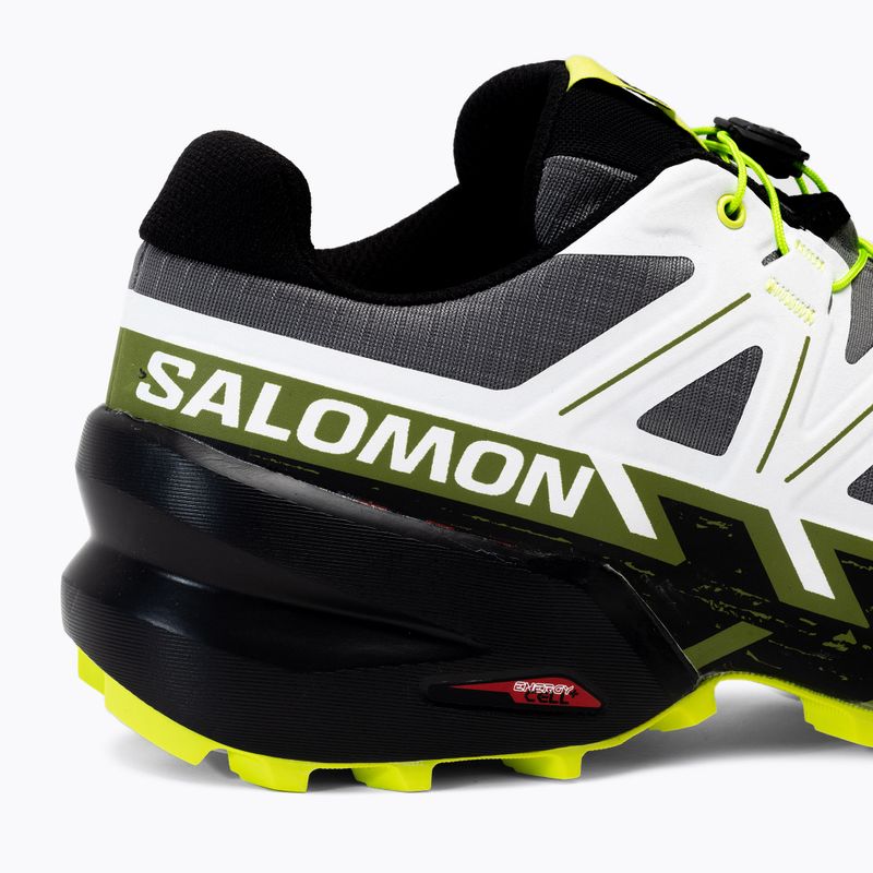 Buty do biegania męskie Salomon Speedcross 6 black/white/acid lime 8