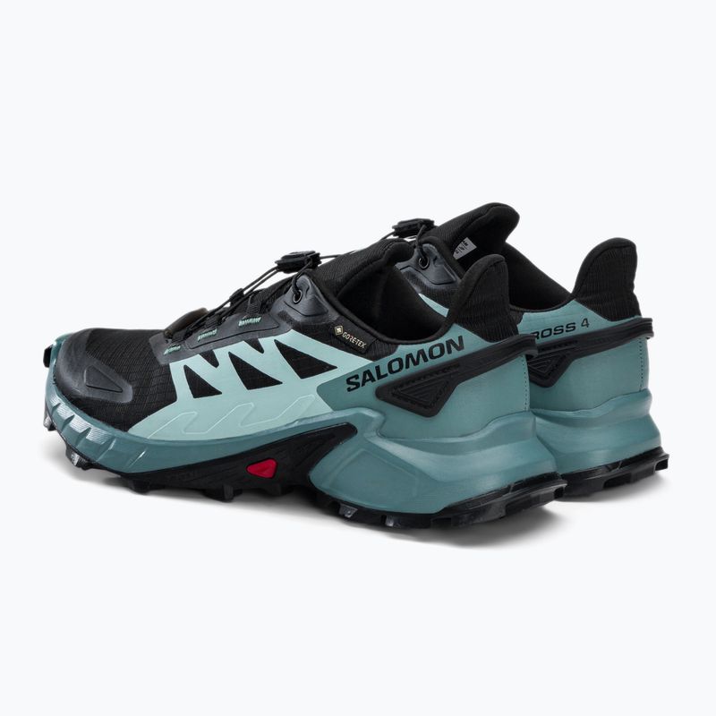 Buty do biegania damskie Salomon Supercross 4 GTX black/trellis/yucca 3