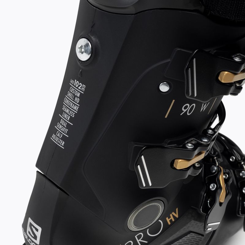 Buty narciarskie damskie Salomon S/Pro HV 90 W GW black/belluga/golden glaw 8
