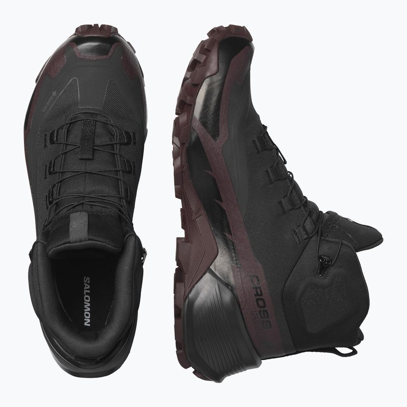 Buty trekkingowe damskie Salomon Cross Hike MID GTX 2 black/ chocolate plum/ black 15