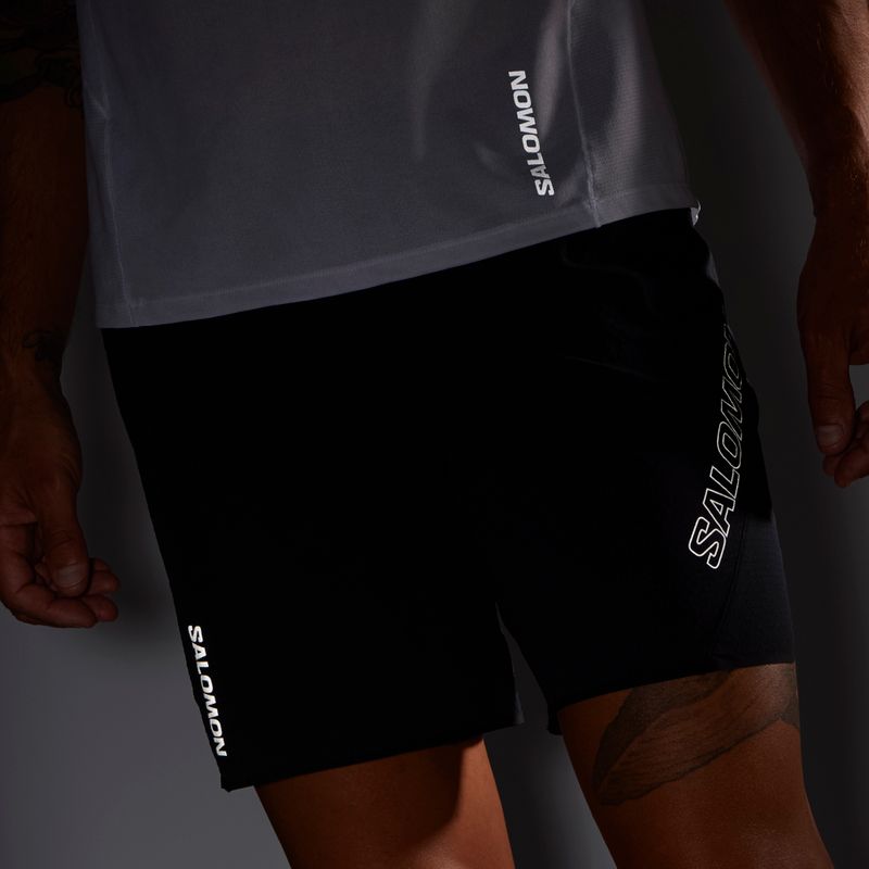 Spodenki do biegania męskie Salomon Sense Aero 7'' deep black 5