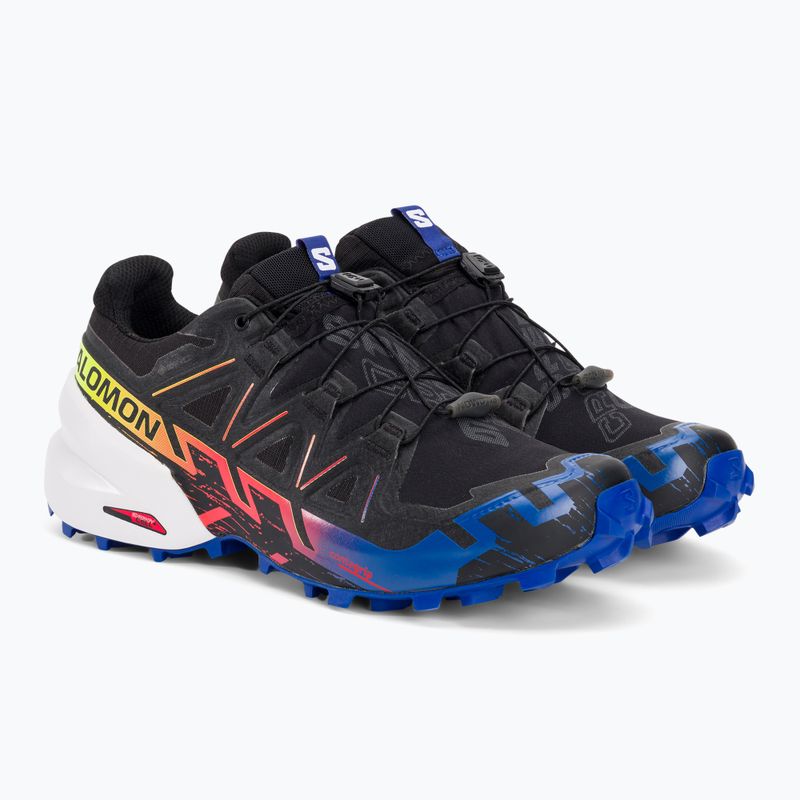 Buty do biegania męskie Salomon Speedcross 6 GTX Blue Fire black/surf the web/safety yellow 7