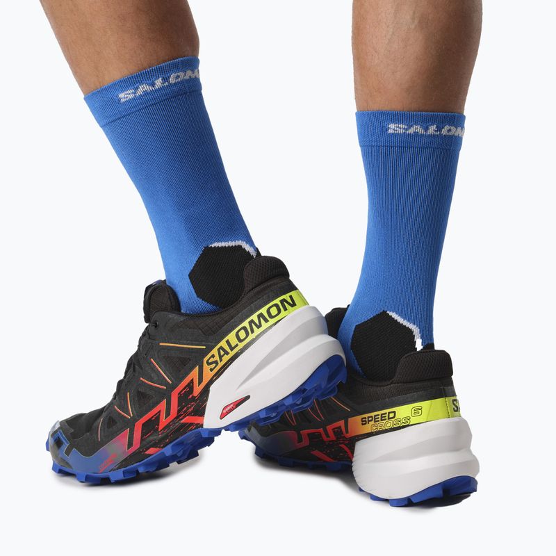Buty do biegania męskie Salomon Speedcross 6 GTX Blue Fire black/surf the web/safety yellow 5