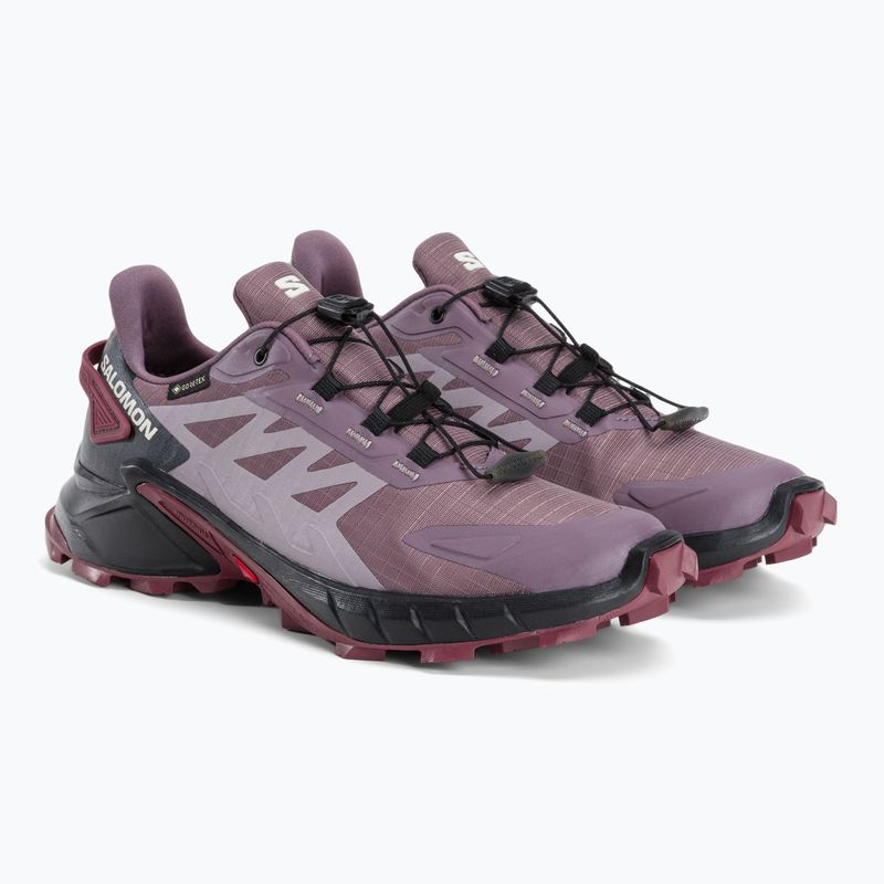 Buty do biegania damskie Salomon Supercross 4 GTX moonscape/black 6