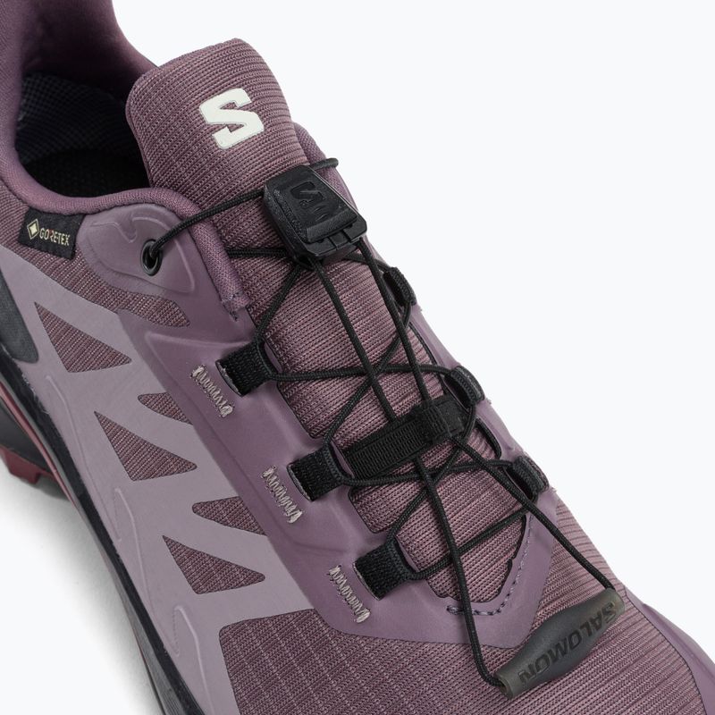 Buty do biegania damskie Salomon Supercross 4 GTX moonscape/black 9