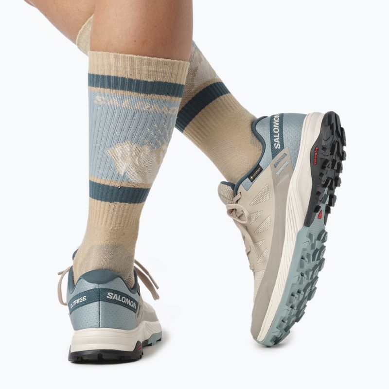 Buty turystyczne damskie Salomon Outrise GTX feather gray/bl/starg 18