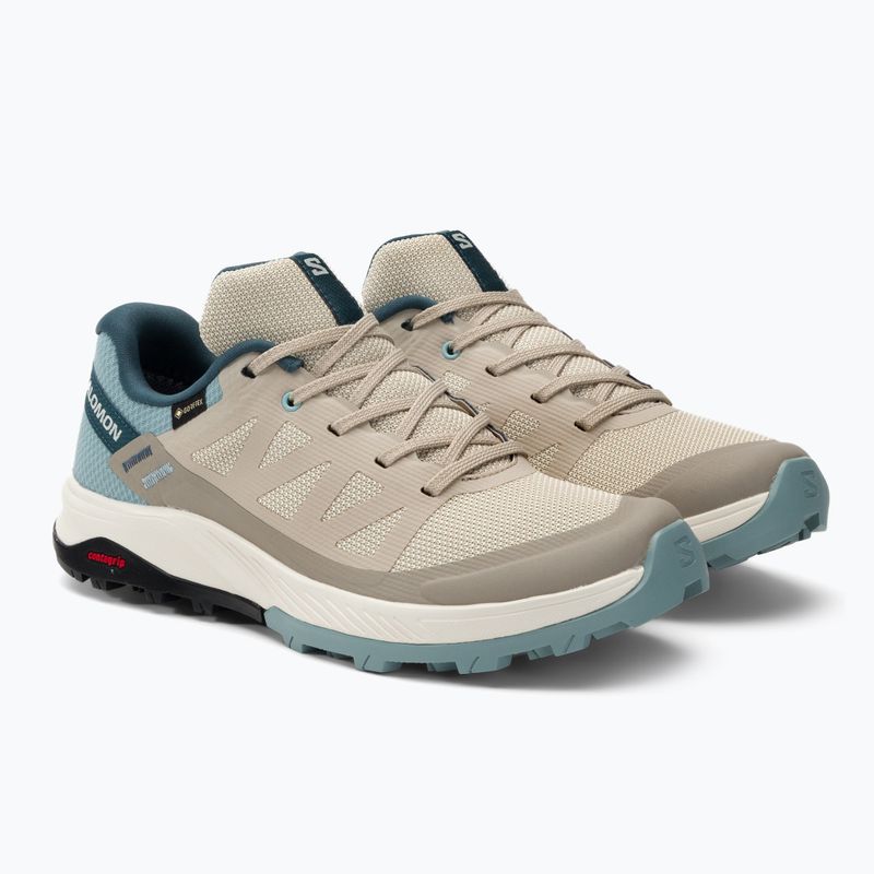 Buty turystyczne damskie Salomon Outrise GTX feather gray/bl/starg 4