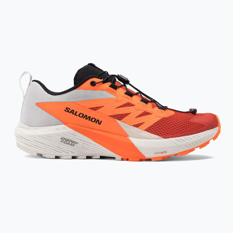 Buty do biegania męskie Salomon Sense Ride 5 lunar rock/shocking orange/fiery red 2