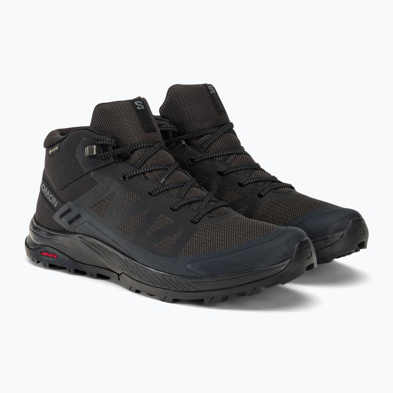 Buty turystyczne męskie Salomon Outrise Mid GTX black/phantom 4