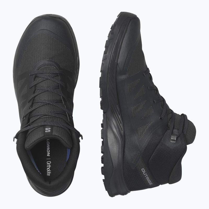 Buty turystyczne męskie Salomon Outrise Mid GTX black/phantom 15