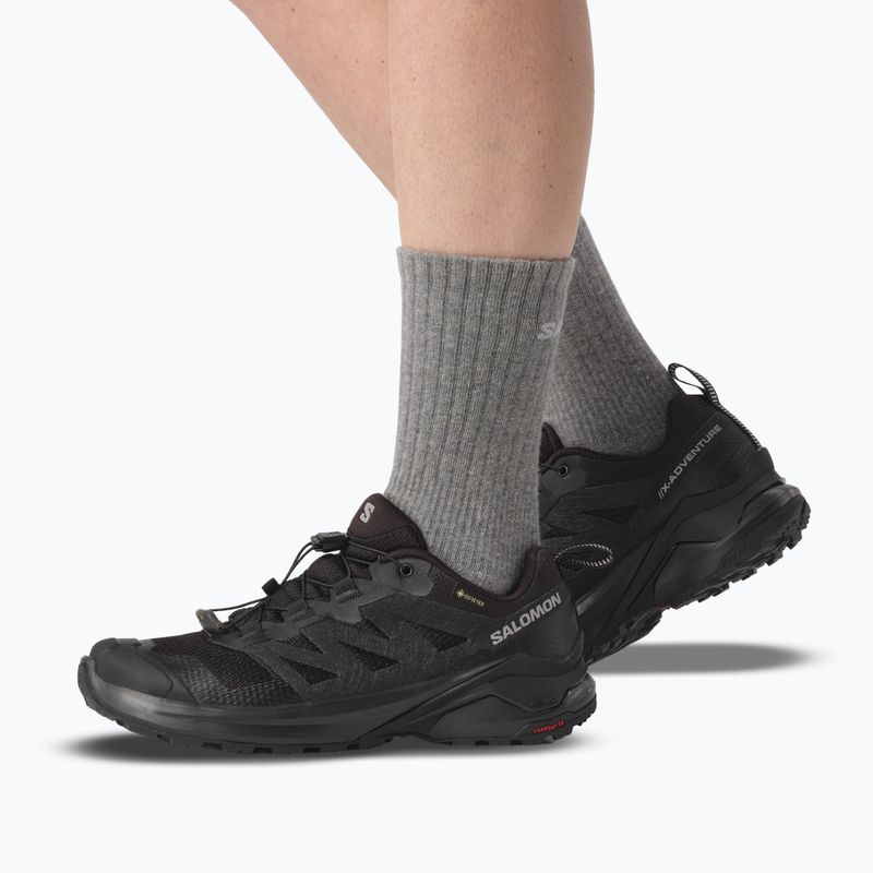 Buty trekkingowe damskie Salomon X-Adventure GTX Black/Black/Black 5