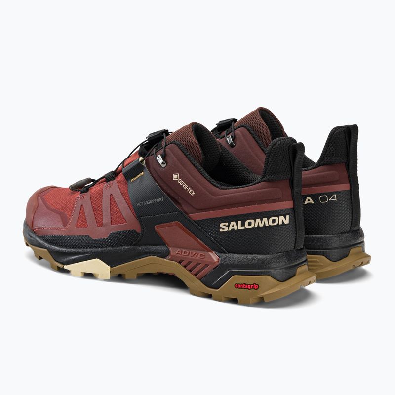 Buty trekkingowe męskie Salomon X Ultra 4 GTX burnt henna/black/dul 3