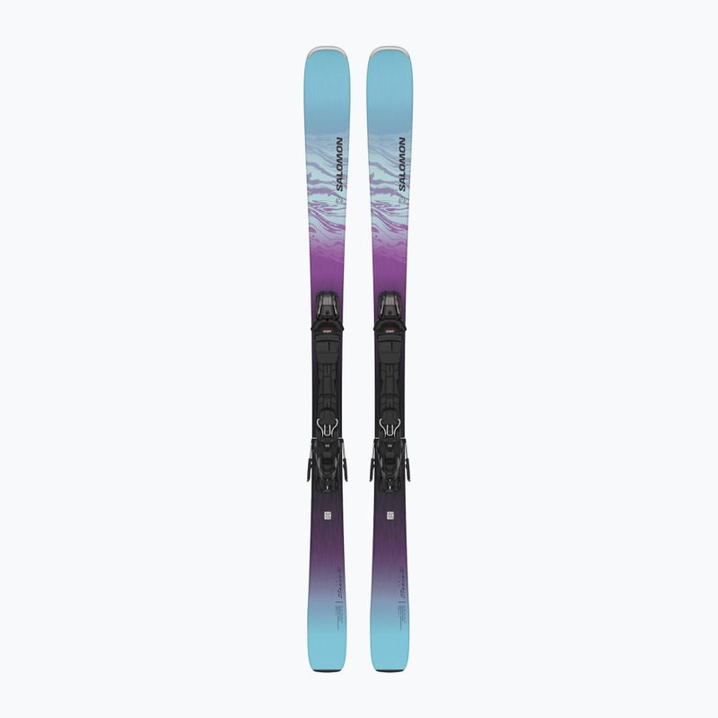 Narty zjazdowe damskie Salomon Stance W80 + wiązania M10 GW black/dewberry/bleached aqua