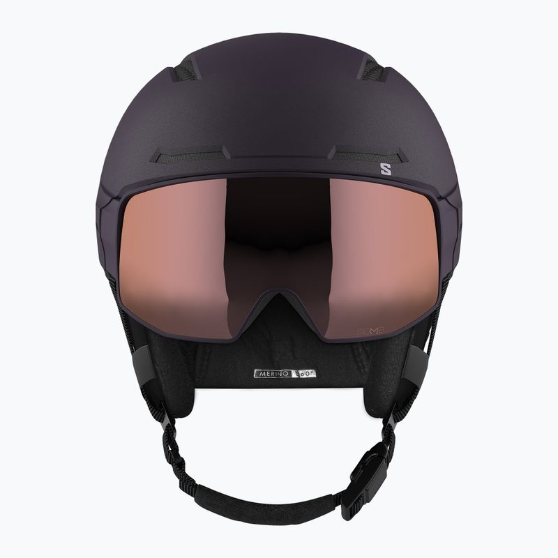 Kask narciarski Salomon Driver Prime Sigma Plus night shade/silver pink/sky blue 10