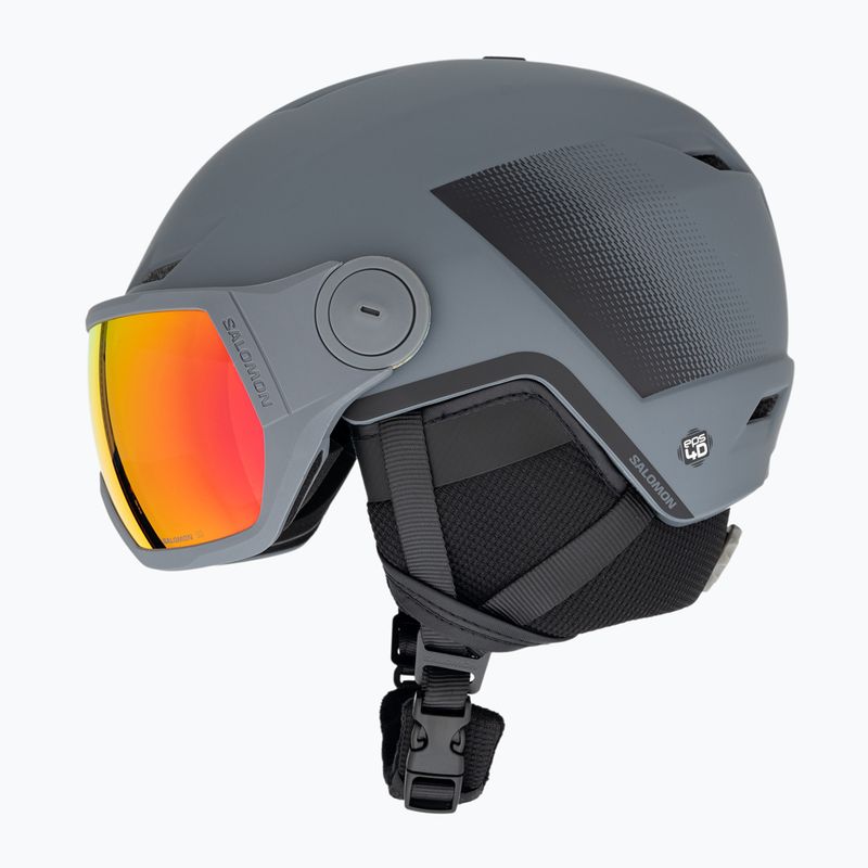 Kask narciarski Salomon Pioneer LT Visor ebony/red 5