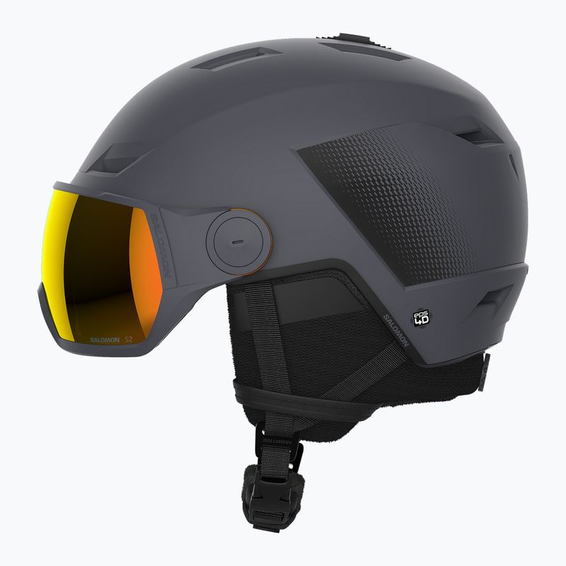 Kask narciarski Salomon Pioneer LT Visor ebony/red 8