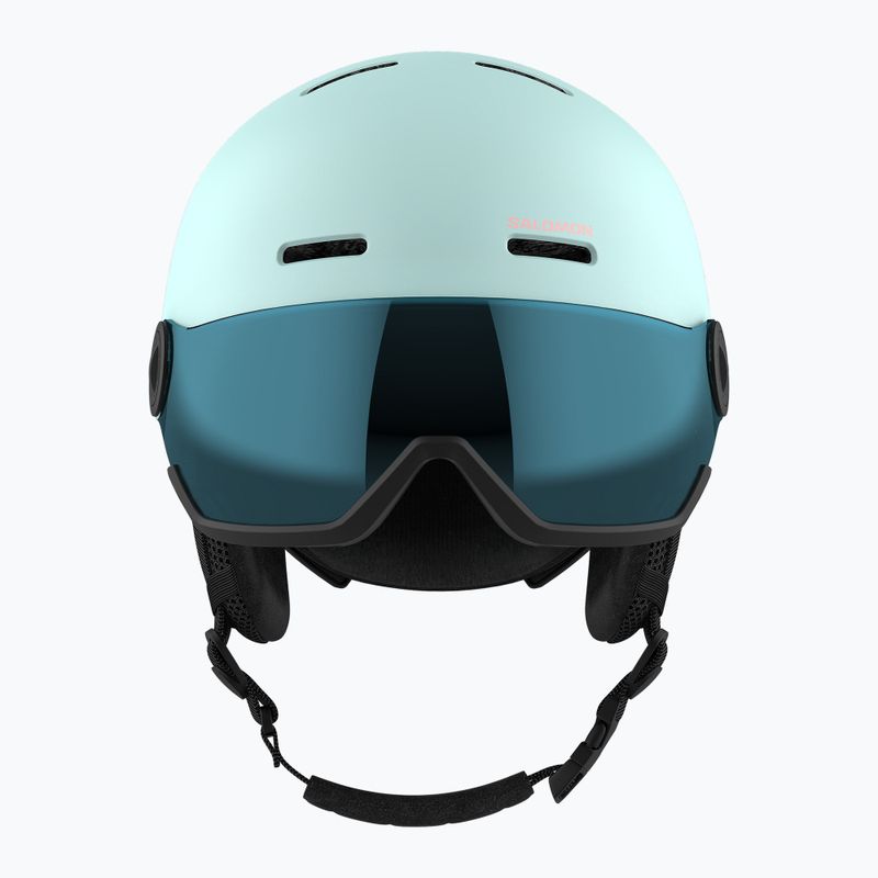 Kask narciarski dziecięcy Salomon Orka Visor bleached aqua 3