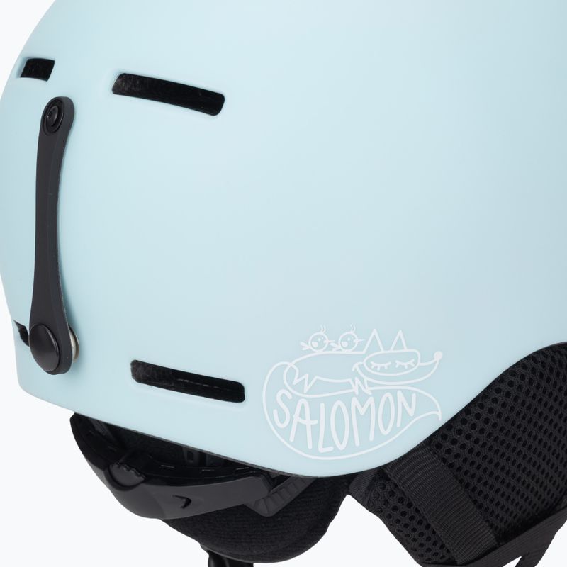 Kask narciarski dziecięcy Salomon Orka Jr bleached aqua 8