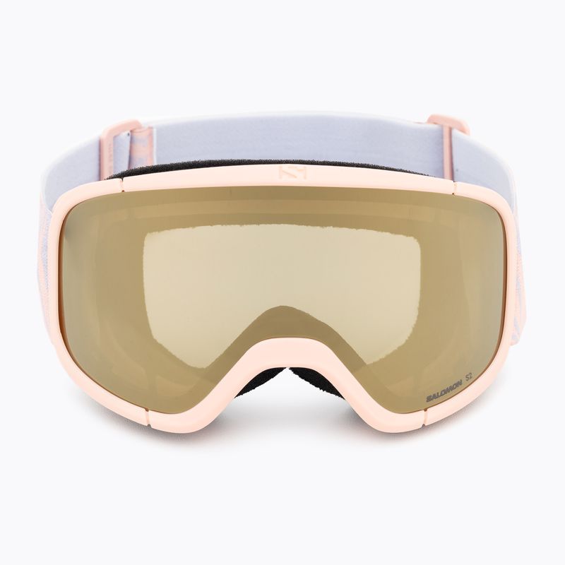 Gogle narciarskie dziecięce Salomon Lumi Flash Jr tropical peach/flash gold 2