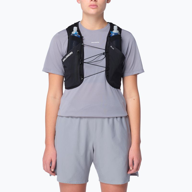 Kamizelka do biegania Salomon S/Lab Pulsar with 3 Flasks black/white 6