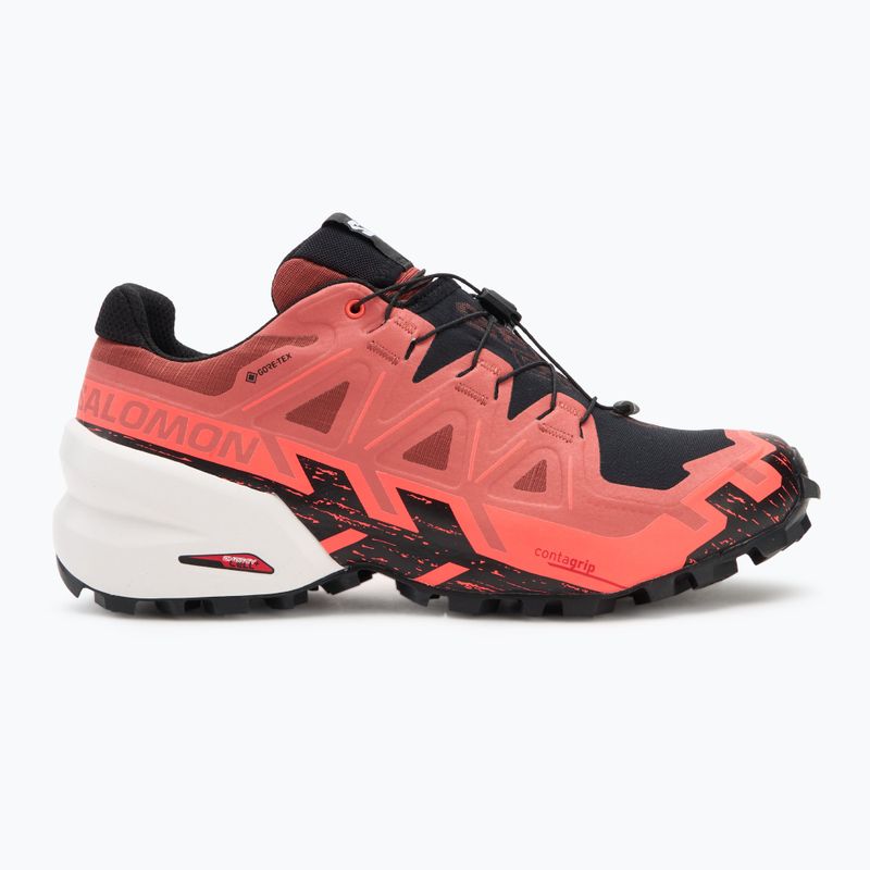 Buty do biegania męskie Salomon Spikecross 6 GTX cow hide/black/neon flame 2