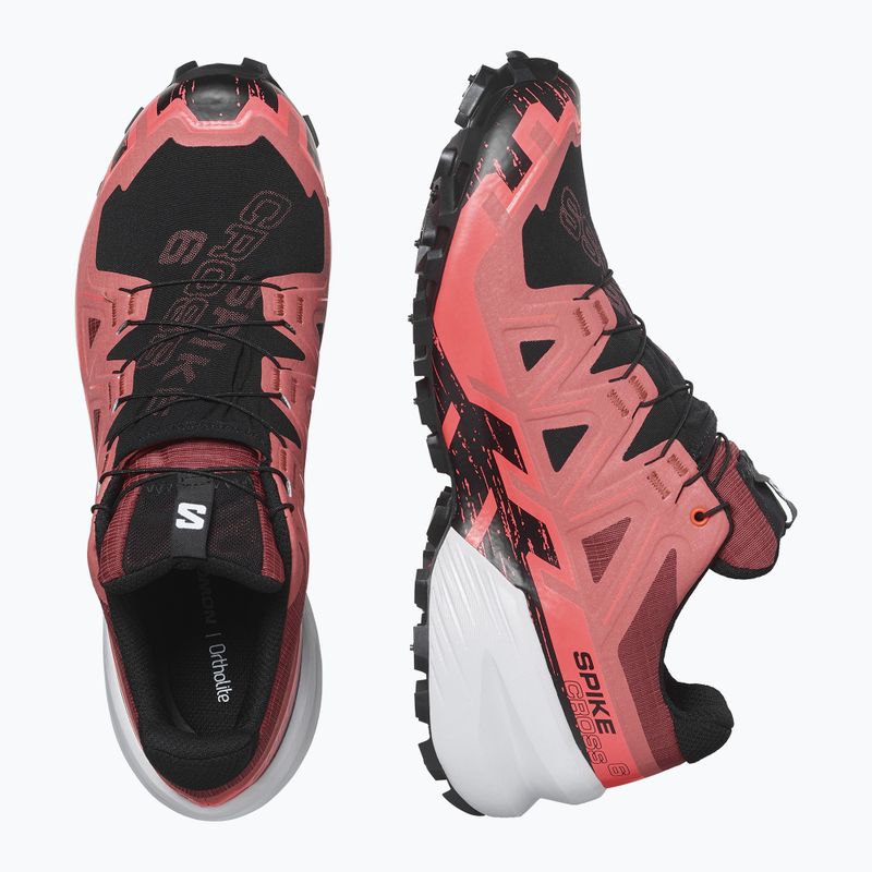 Buty do biegania męskie Salomon Spikecross 6 GTX cow hide/black/neon flame 12