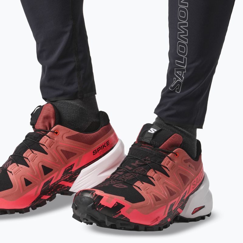 Buty do biegania męskie Salomon Spikecross 6 GTX cow hide/black/neon flame 13