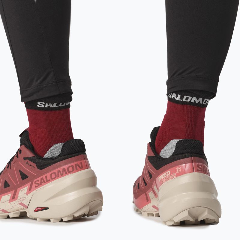 Buty do biegania damskie Salomon Speedcross 6 GTX black/cow hide/faded rose 5