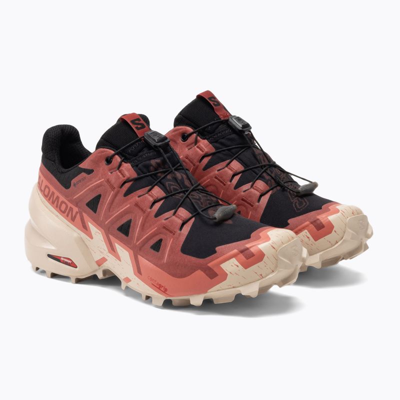 Buty do biegania damskie Salomon Speedcross 6 GTX black/cow hide/faded rose 7