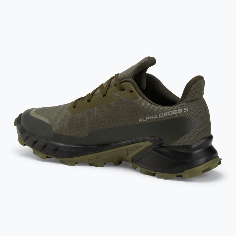 Buty do biegania męskie Salomon Alphacross 5 GTX olive night/black 3