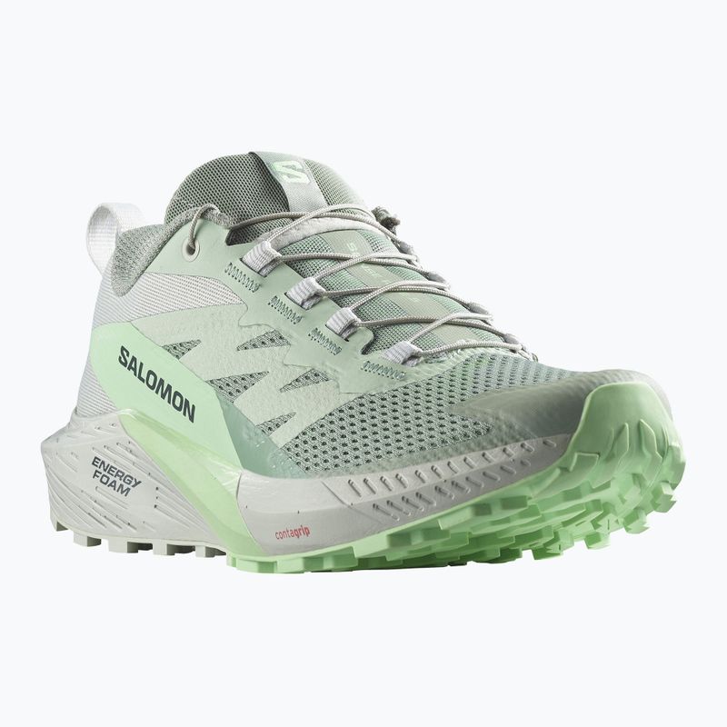 Buty do biegania damskie Salomon Sense Ride 5 lily pad/metal/green ash 8