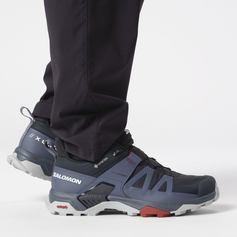 Buty trekkingowe męskie Salomon X Ultra 4 GTX carbon/bering sea/pearl blue 14