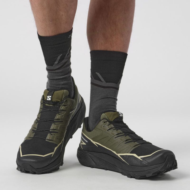 Buty do biegania męskie Salomon Thundercoss GTX olive night/black/alfalfa 8