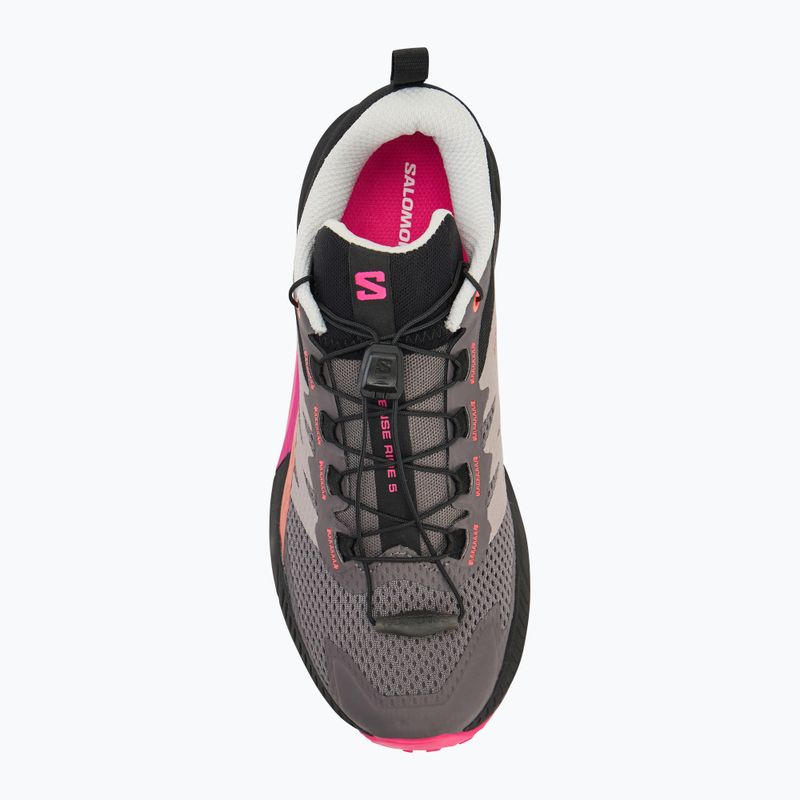 Buty do biegania damskie Salomon Sense Ride 5 plum kitten/black/pink glo 5