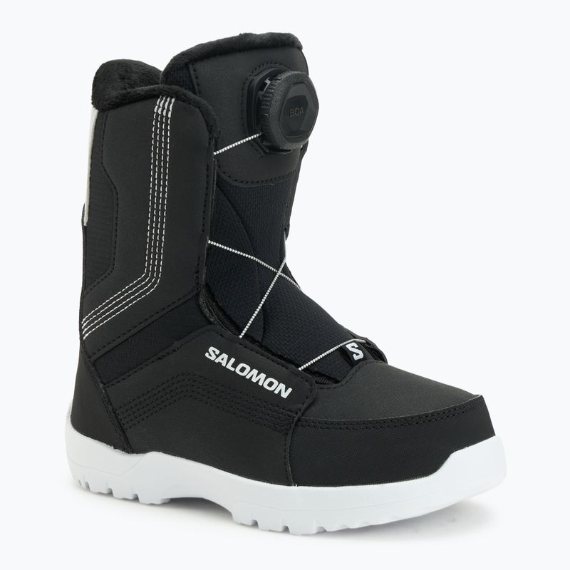 Buty snowboardowe dziecięce Salomon Whipstar Boa Jr black/black/white
