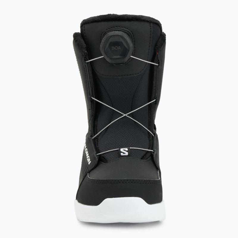 Buty snowboardowe dziecięce Salomon Whipstar Boa Jr black/black/white 3