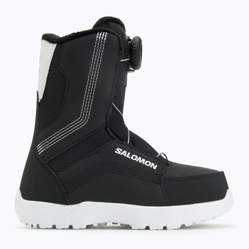 Buty snowboardowe dziecięce Salomon Whipstar Boa Jr black/black/white 5