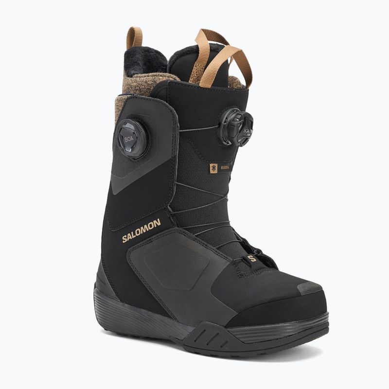 Buty snowboardowe damskie Salomon Kiana Dual Boa W black/black/sepia tint
