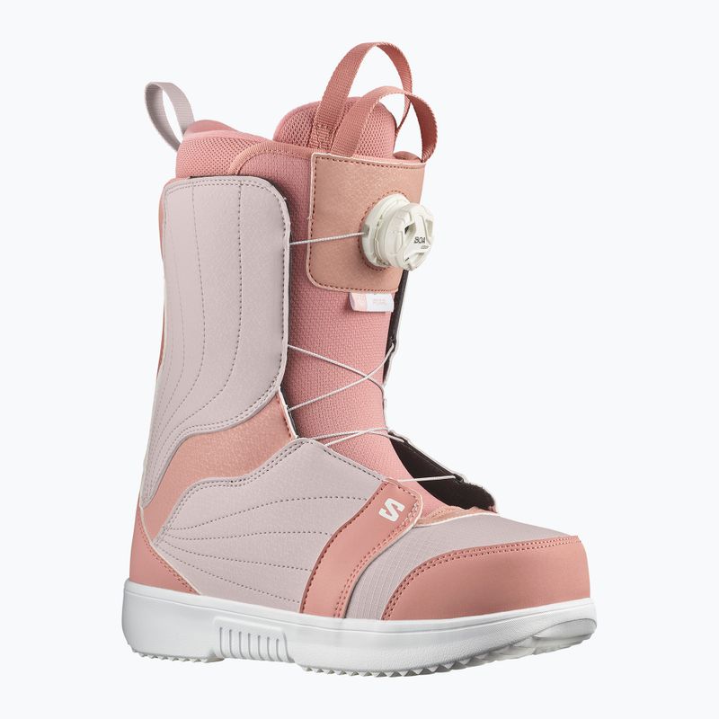 Buty snowboardowe damskie Salomon Pearl Boa ash rose/lilac ash/white 6