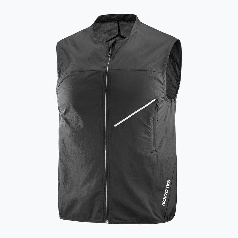 Bezrękawnik do biegania męski Salomon Sense Aero Wind deep black 6