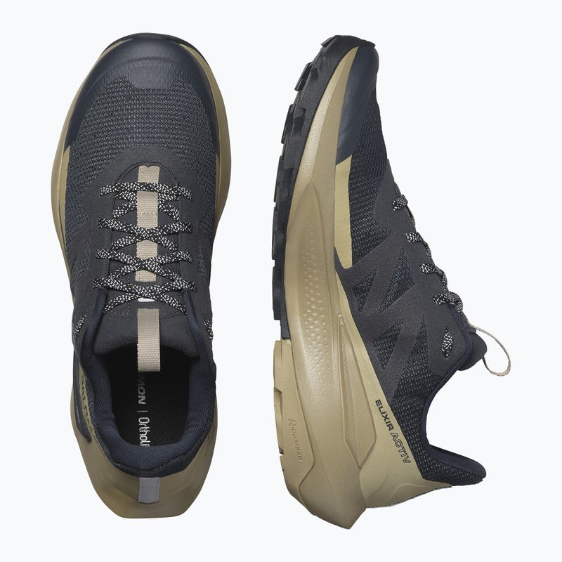 Buty turystyczne męskie Salomon Elixir Activ carbon/slate green/glacier 5