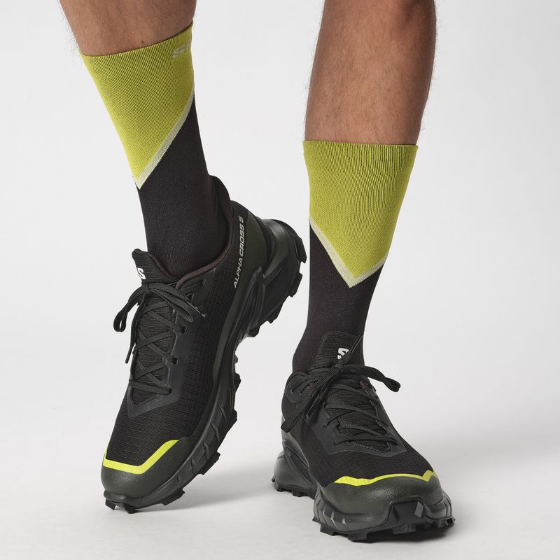 Buty do biegania męskie Salomon Alphacross 5 GTX black/peat/sulphur spring 11